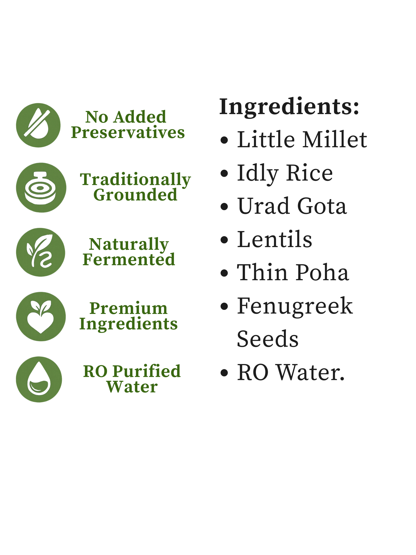 Little Millet Batter-Idly/Dosa